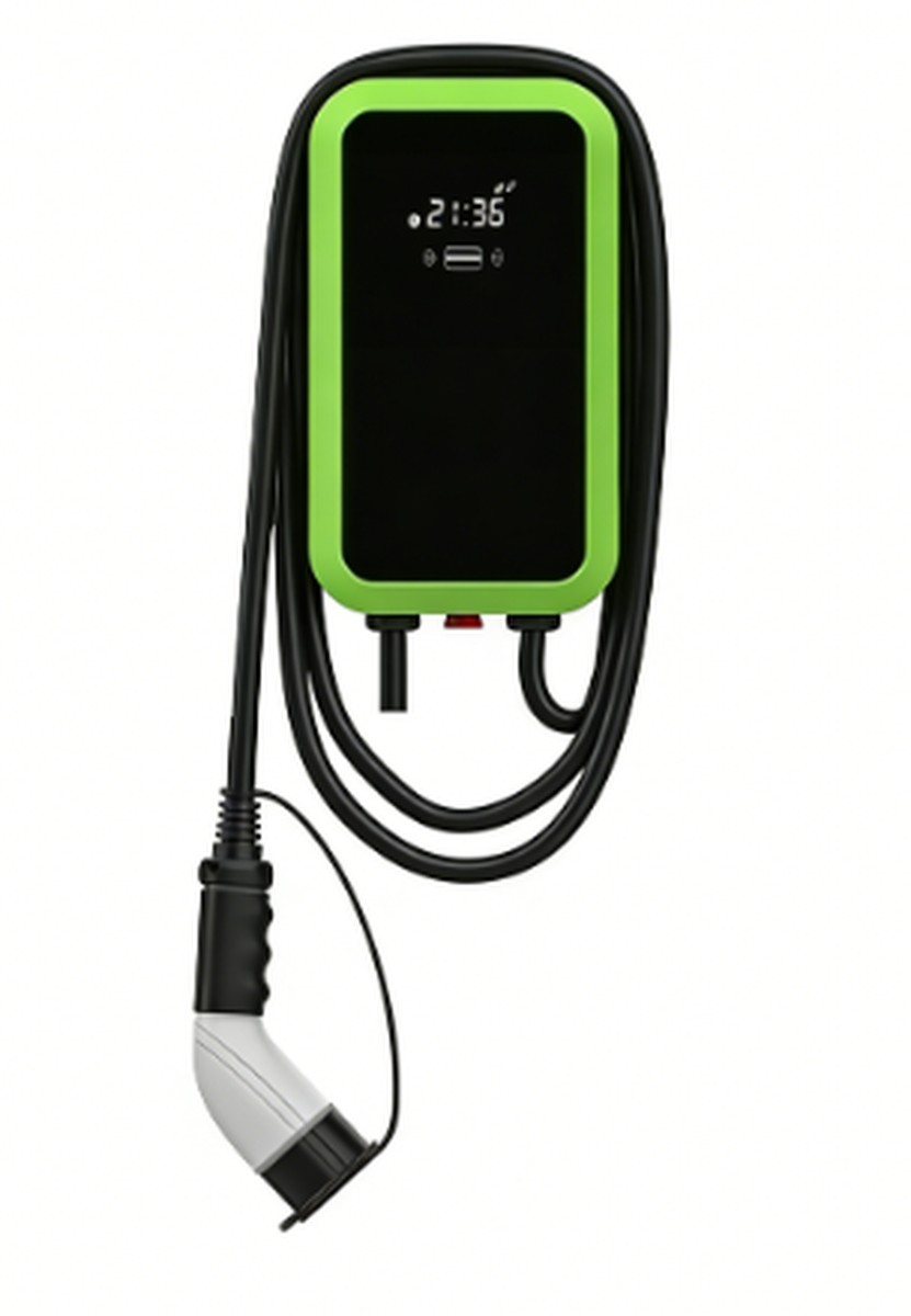 交流充电桩-停车场-7kW智能-壁挂立式双选