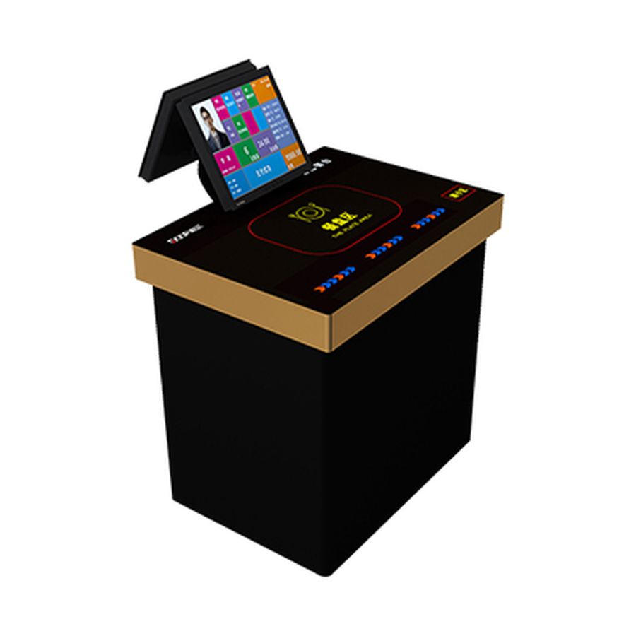 人脸识别智慧餐台，食，活体识别餐台