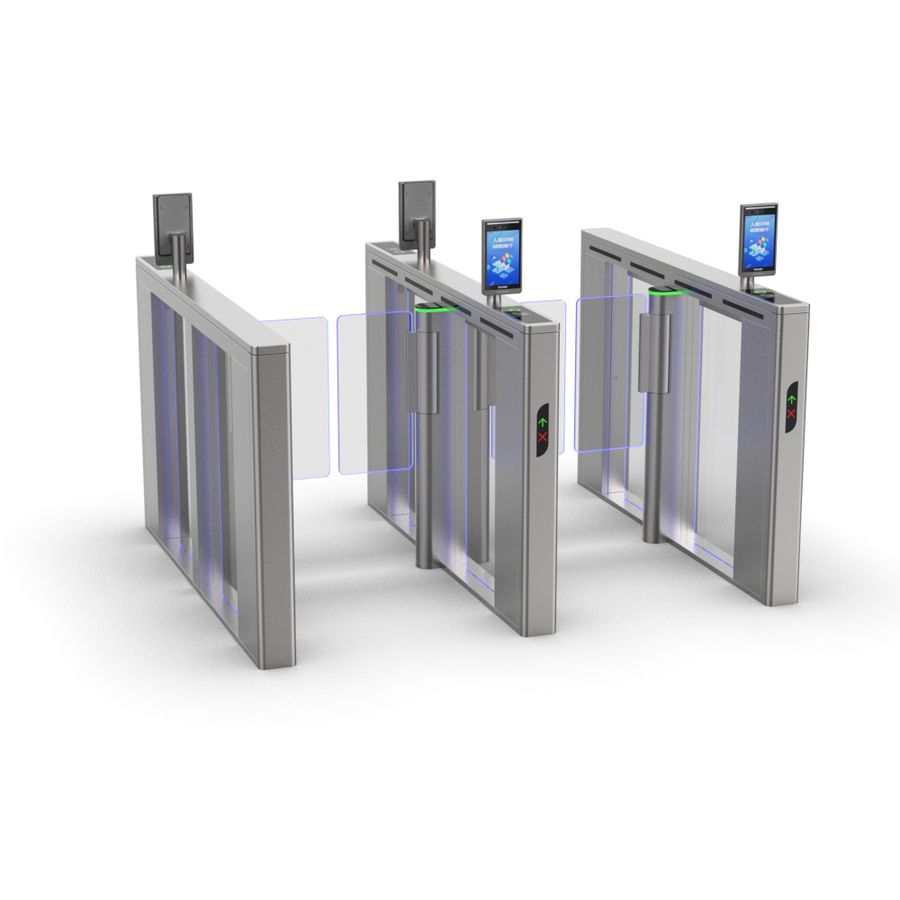 速通门采用 304 不锈钢拉丝工艺打造