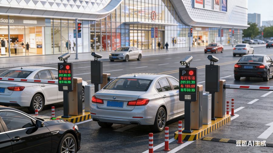 商业综合体车牌识别道闸解决方案 - 智慧停车·消费联动·数据运营