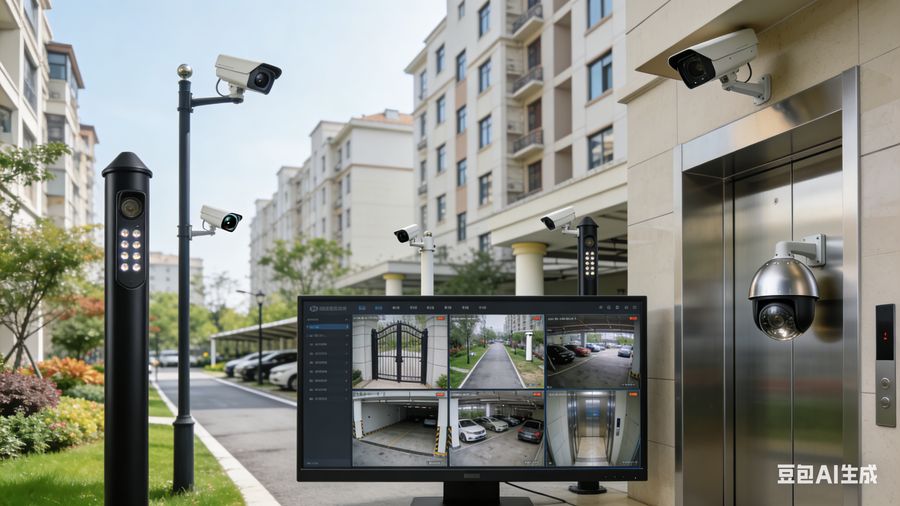 住宅小区智慧监控系统解决方案 - 全域覆盖·隐私防护·智能预警