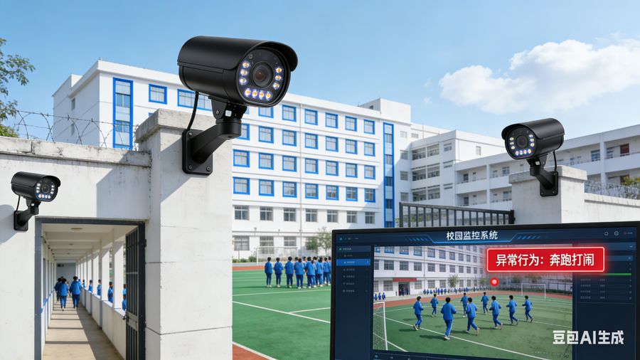 校园监控系统解决方案 - 全域守护·智能预警·家校协同